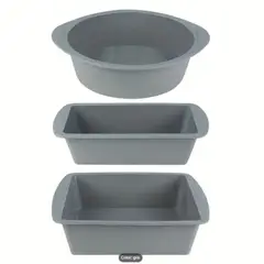 GENERICO - Juego de 3 piezas de Silicona Antiadherente para Hornear