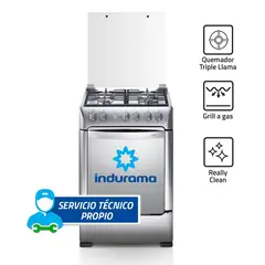 INDURAMA - Cocina Indurama a Gas de 4 Hornillas Florencia Zafiro Croma