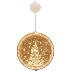 GENERICO - Decoraciones navideñas 3D colgantes de árbol ventana acrilico