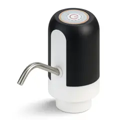 GENERICO - Dispensador de Agua Eléctrico Automático Recargable y Tubo Acero Inoxidable para Bidones 5 a 20 L