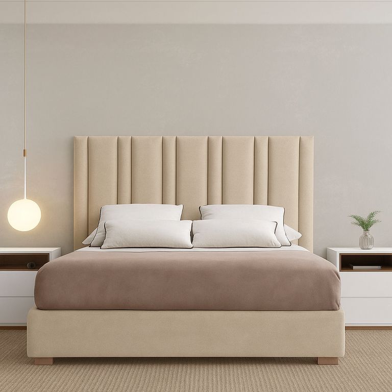 CAMA BOX TARIMA NURIA KING BEIGE