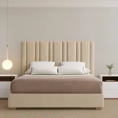 GENERICO - CAMA BOX TARIMA NURIA KING BEIGE