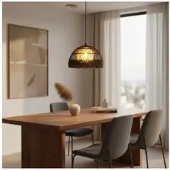 GENERICO - Lampara de techo colgante rustica 35 cm diametro