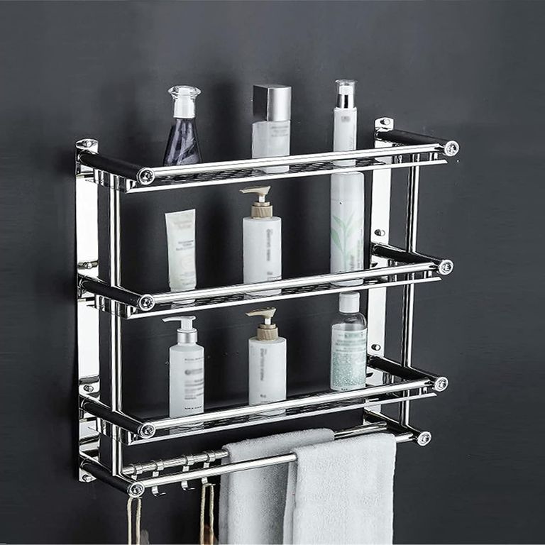 Estante para Toallas de 3 Capas de Acero Inoxidable 40CM