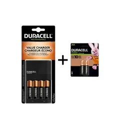 DURACELL - CARGADOR DURACELL HIGH SPEED CON 4 PILAS AA + BLISTER AA X 2