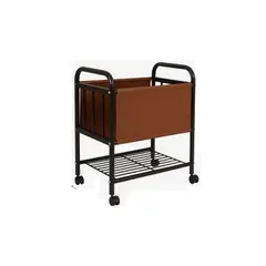 EVERSO - Cesto de Ropa Sucia con Ruedas Canasto de Lavandería Marron
