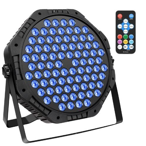 Luces Led 84 Rgb 7 Colores Con Cable Para Fiesta Y Control