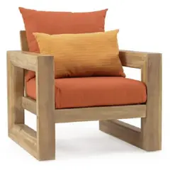 DMUEBLES - Sofá de terraza Mobiliari Truro 1 cuerpo  naranja