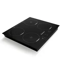 FINEZZA - Cocina de inducción FZ-318IN4 de 4 hornillas – Negro