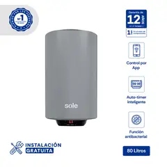 SOLE - Terma Genius Wifi 80 Litros Acero aporcelanado