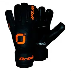 ORBIT - Guantes de Arquero con Varilla Shadow negro con naranja talla 6