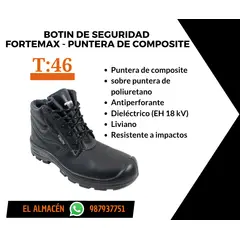 NAZCA - BOTIN DE SEGURIDAD FORTEMAX -PUNTERA DE COMPOSITE - TALLA 46
