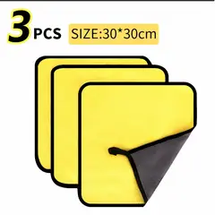 GENERICO - Toallas De Microfibra Multiusos 30 X 30Cm Pack x 3  Unidades