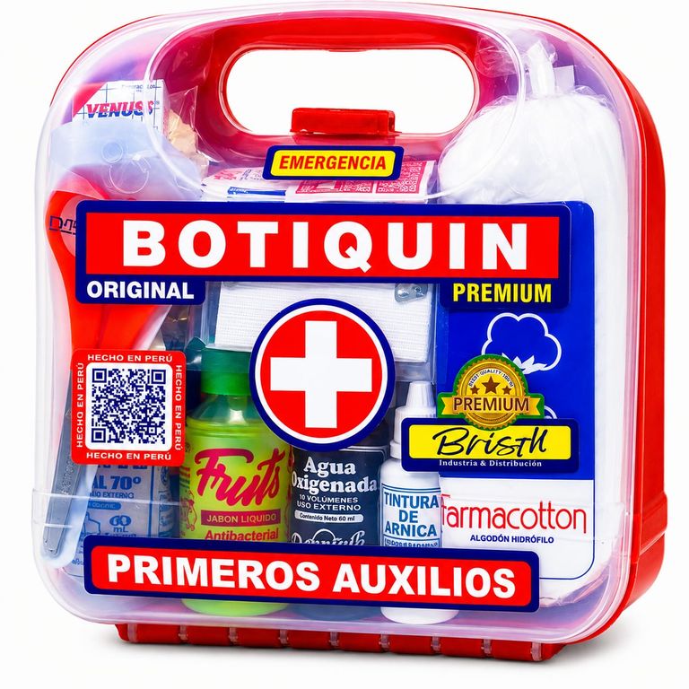 Botiquín de Emergencia Tipo Lonchera Primeros Auxilios