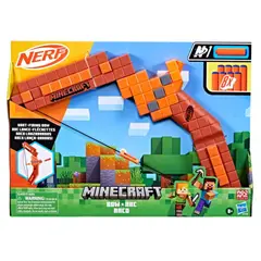 HASBRO - Lanzador Nerf Minecraft Bow