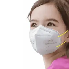 R&G - Mascarilla KN95 Niños Earloop Amarillo Caja x 15 und