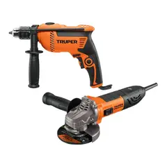 TRUPER - Taladro 600W + Amoladora 4 1/2" Ergo Pro 800W