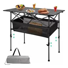 EVERSO - Mesa Plegable Para Camping Portatil Multiuso Exteriores