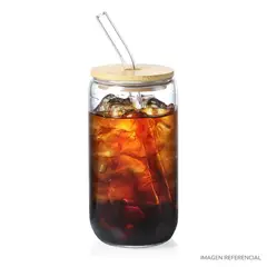 INSPIRA MARKET - Frasco Vaso de vidrio con sorbete