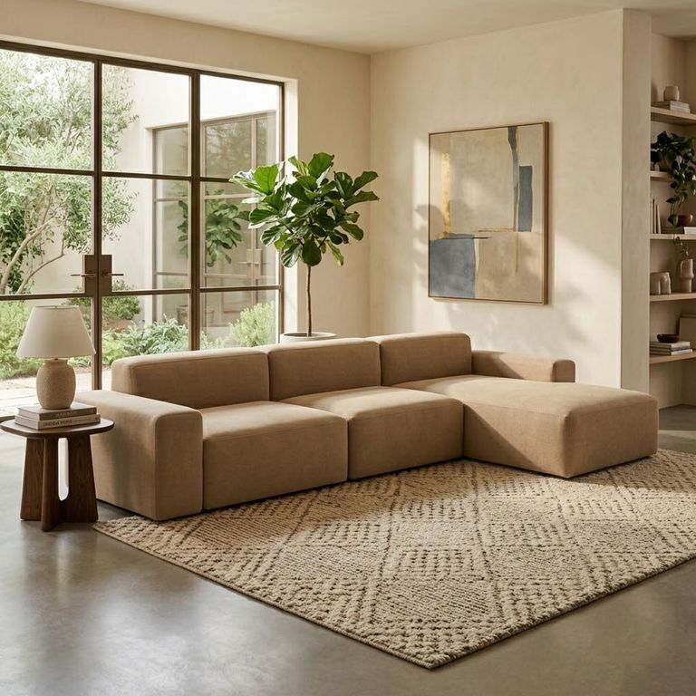 Seccional Modular Elegante Shaddai Ambienta Home 4 Cuerpos