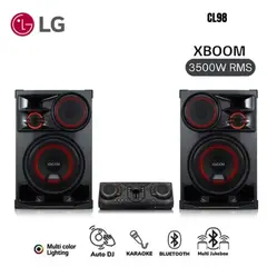 LG - Minicomponente XBOOM CL98 3500W Bluetooth con Karaoke y Luces LE