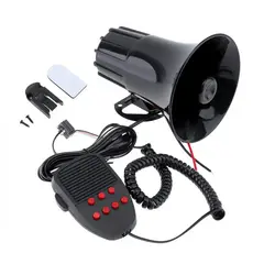 JET - Sirena Megafono 7 Tonos Con Megafono 12V 50w