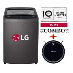 LG - Lavadora WT19BVTB TurboDrum 19kg+Aspiradora robot wurden