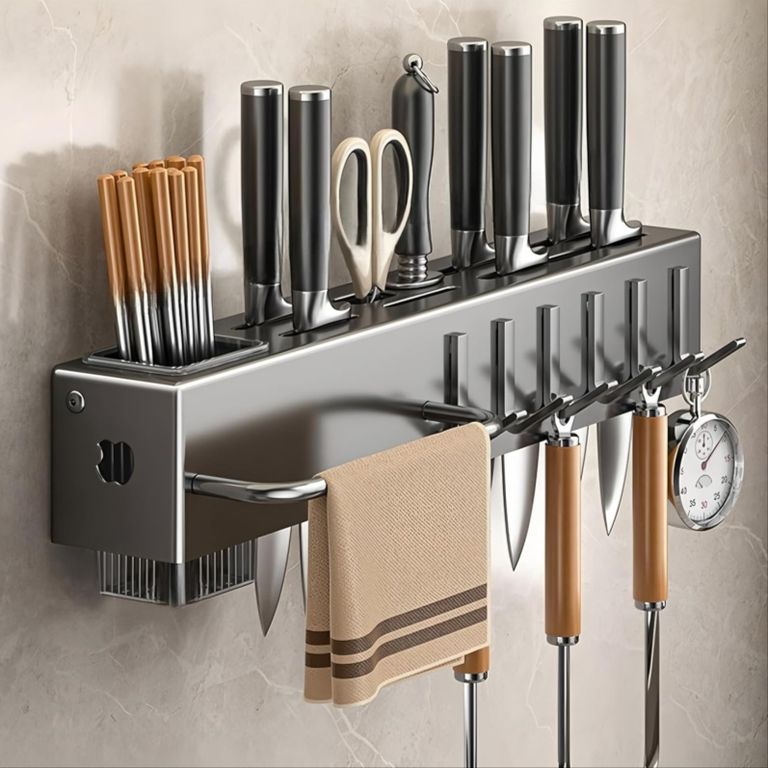 40CM Organizador de Pared Multiusos para Cocina Utensilios y Cuchillos