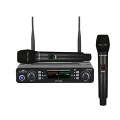 BATBLACK - Micrófono inalámbrico profesional uhf  doble batblack BT-U420