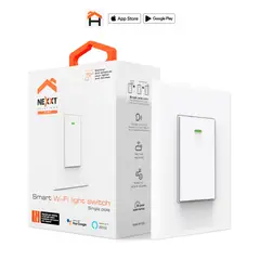Nexxt Solutions - INTERRUPTOR DE LUZ  WI-FI INTELIGENTE NEXXT NHE-S100 BLANCO