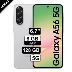 SAMSUNG - GALAXY A56 5G 12GB - 256GB + CASE SPACE + ADAPTADOR 25W - BLANCO