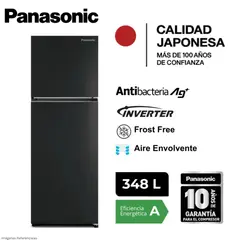 PANASONIC - Refrigeradora 348 Lt Top Freezer No Frost - NR-BT33PV1BD_.