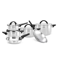 RECORD - JUEGO DE OLLAS BELLEZA DE ACERO INOXIDABLE 10 PIEZAS