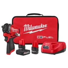 MILWAUKEE - Kit de llave de impacto corta M12 FUEL™ de 12 Milwaukee 2563-22