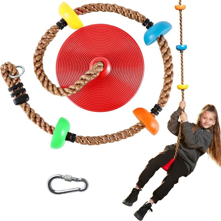 Columpio Mecedor De Escalada Multicolor Soporta Hasta 100Kg