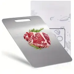 PENTHA - Tabla de Picar Inoxidable 34×23 cm Calidad Profesional