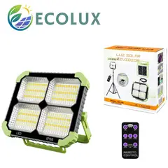 OEM - Reflector LED Dividido en 4 con Panel Solar 120W Multifuncional