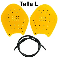 GENERICO - Paletas de Natacion Amarillas Talla L