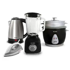 RECORD - COMBO CAJA MAGICA LICUADORA ARROCERA PLANCHA Y HERVIDOR