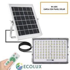 OEM - LUZ LED CON CONTROL REMOTO Y PANEL SOLAR  MEDIANO 84 LEDS
