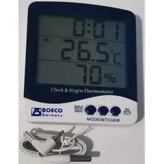 GENERICO - Termohigrómetro BOECO RELOJ Lcd reloj temperatura humedad
