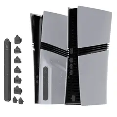 DOBE - Protector Antipolvo Para Ps5  Ps5 Slim  Ps5 Pro  Tapas De Silicona + Cepillo + Bulbo De Aire