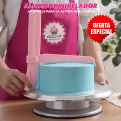 GENERICO - Alisador Nivelador Ajustable en L para Torta Repostería