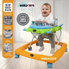 BABY - Andador Plegable Didáctico «NAVY» Edición Limitada Orange