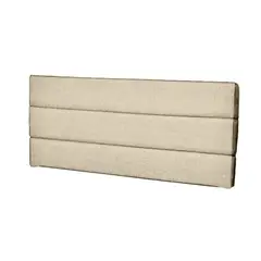 MAVISAC - Cabecera Abraham Plaza Queen Color Marfil - Ultracuero