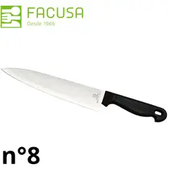 FACUSA - Cuchillo Cocina 8 Mango Plástico Fp-8 - Facusa