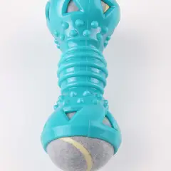 GENERICO - DuoBone - Juguete Dental Interactivo para Perros - Turquesa