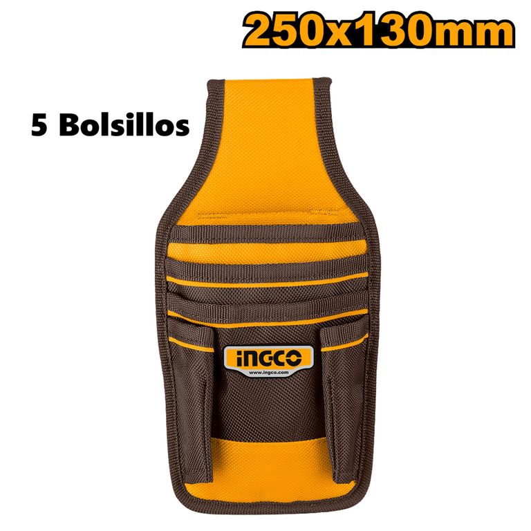 Cinturón Porta Herramientas 5 bolsillos INGCO HTBP040128