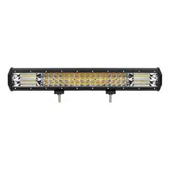 GENERICO - Barra Dual 288w 96 Led Blanco Y Ámbar 5 Funciones