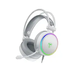 T-DAGGER - Audífonos Gamer T-DAGGER SONA RGB White T-RGH304W Virtual 7.1 con Micrófono USB